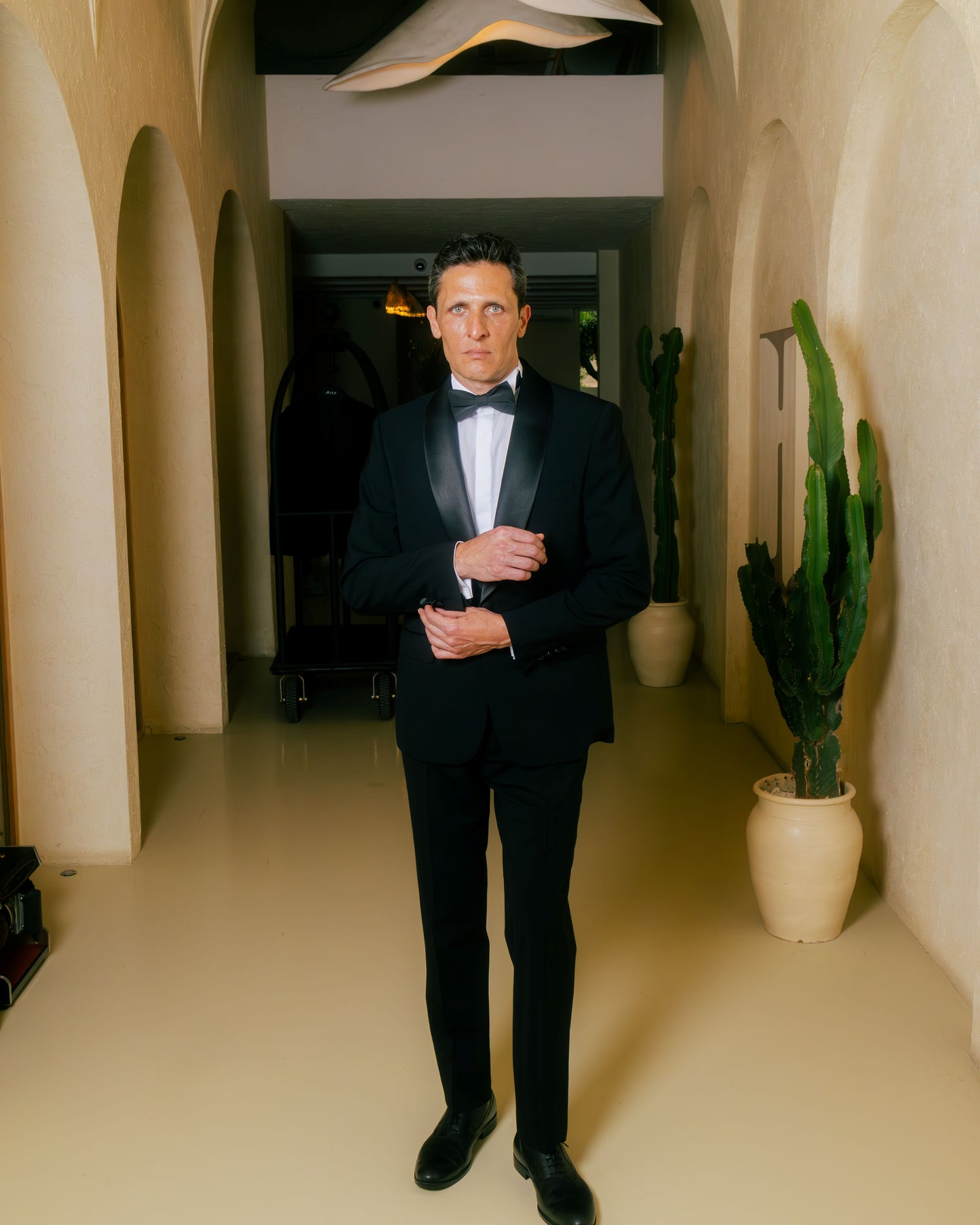 Blazer Suit Col Shawl Stretch Wool Tuxedo