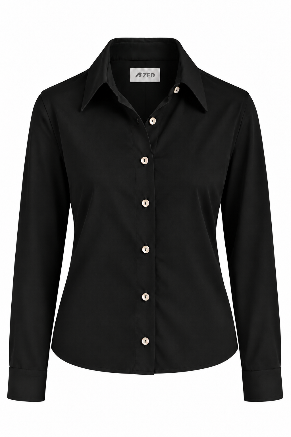 Classic Shirt With Pearl Buttons