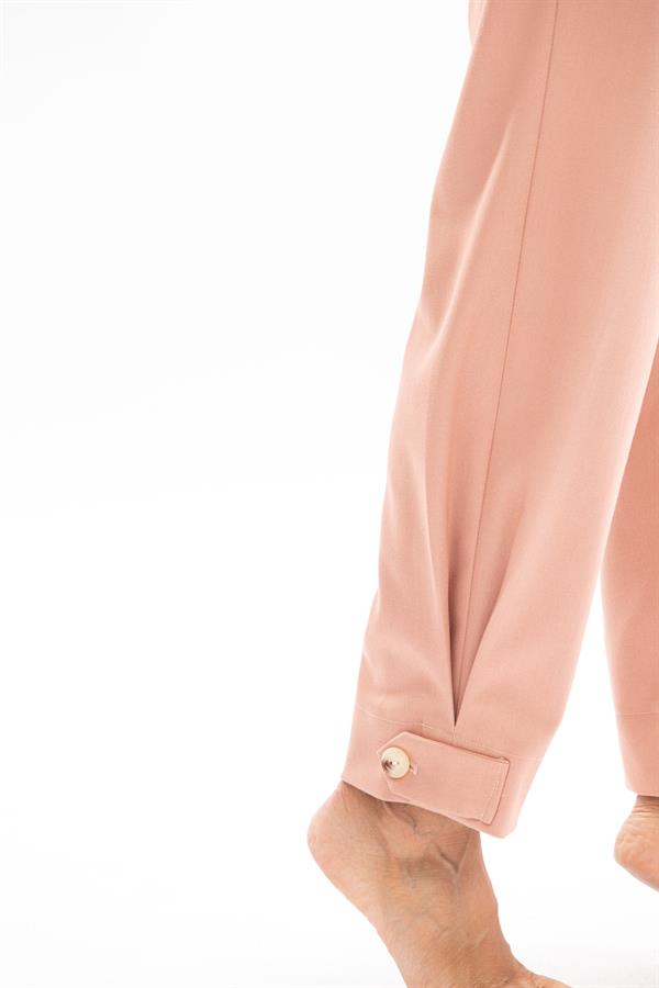 High Waist Carrot Fit With Pleats