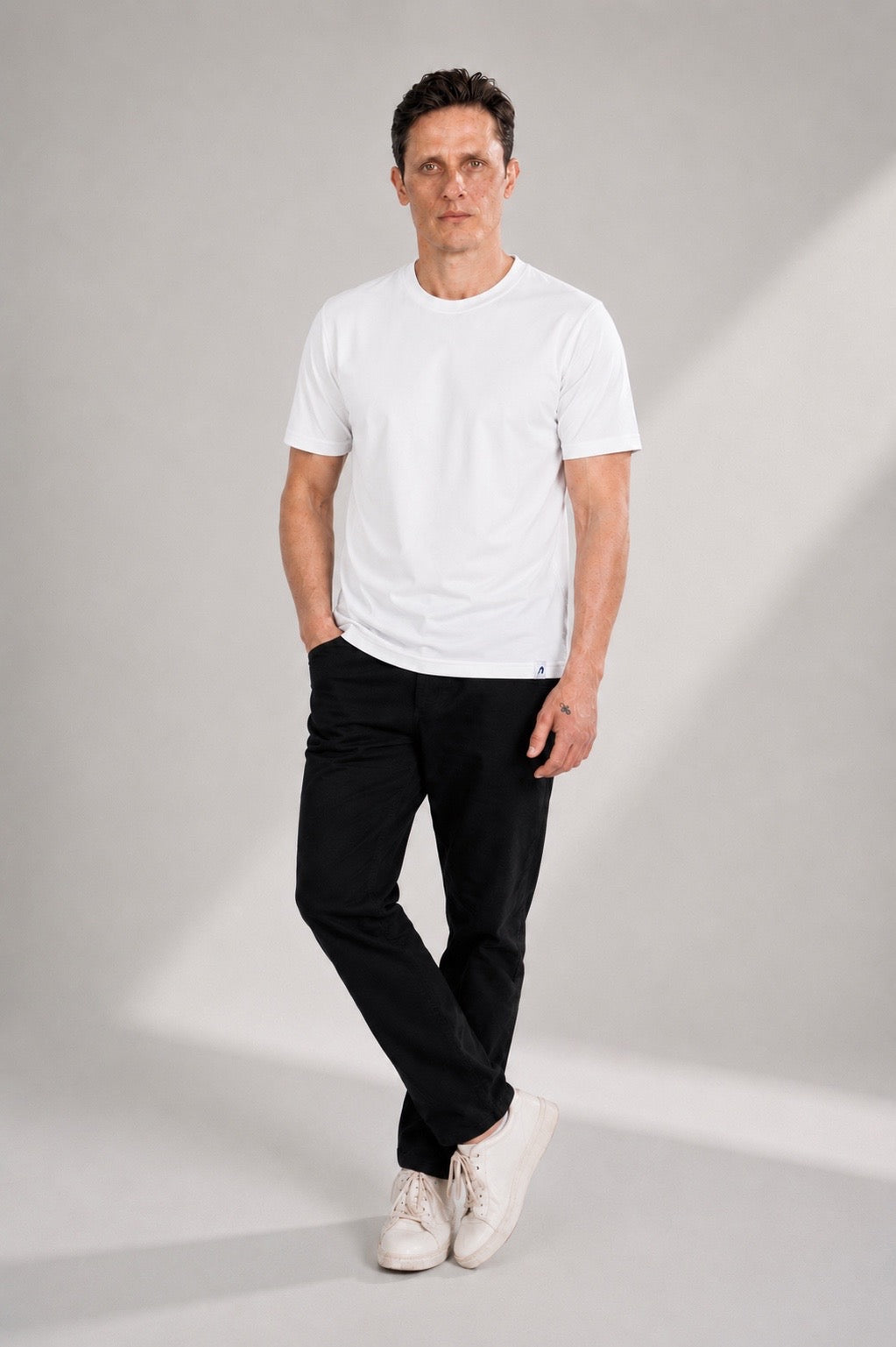 Round Neck Pique Cotton