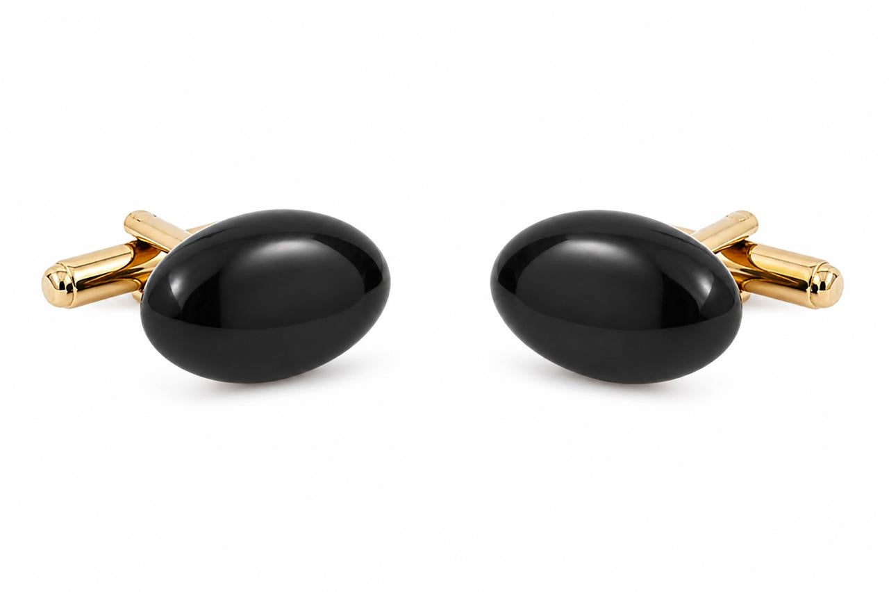 Round Stone Cufflinks