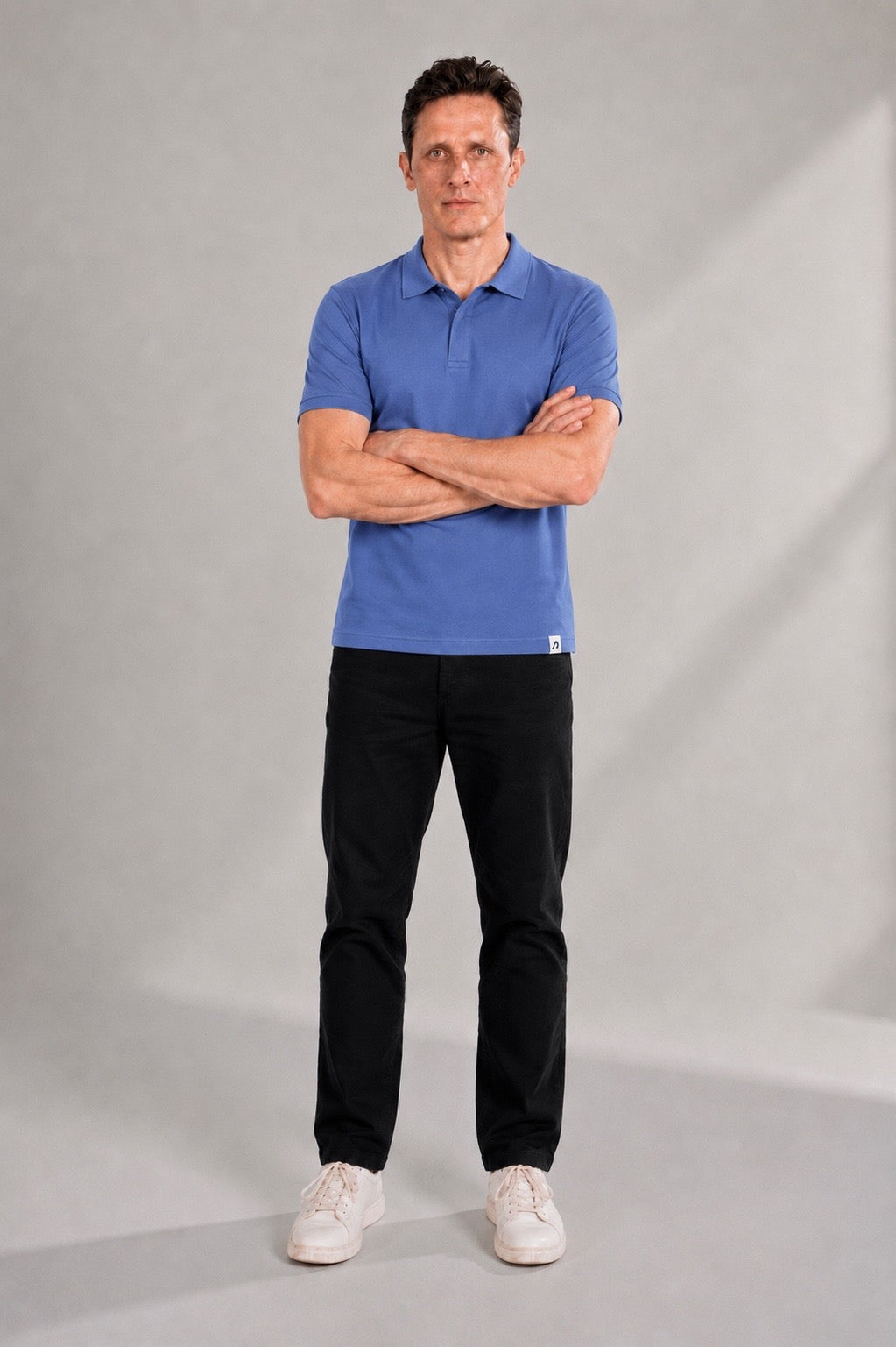 Polo Pique With Hidden Buttons