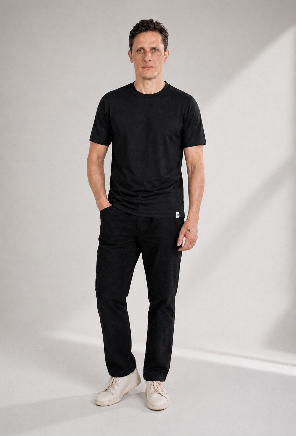 Round Neck Pique Cotton