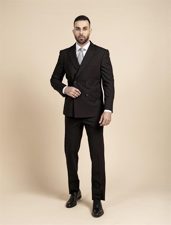Double Breasted Blazer Peak Lapel