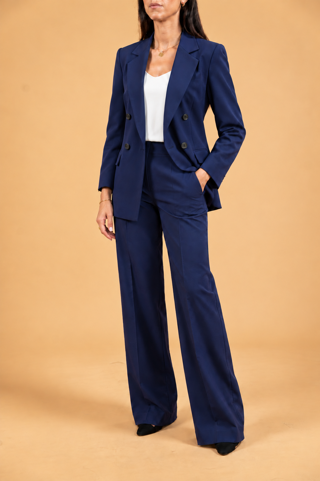 High Rise Wide Leg Trousers