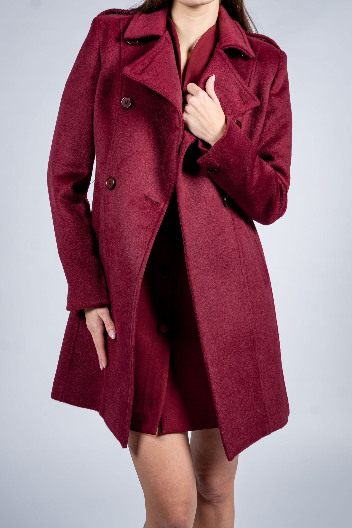 Military Coat With Shoulder Tabs