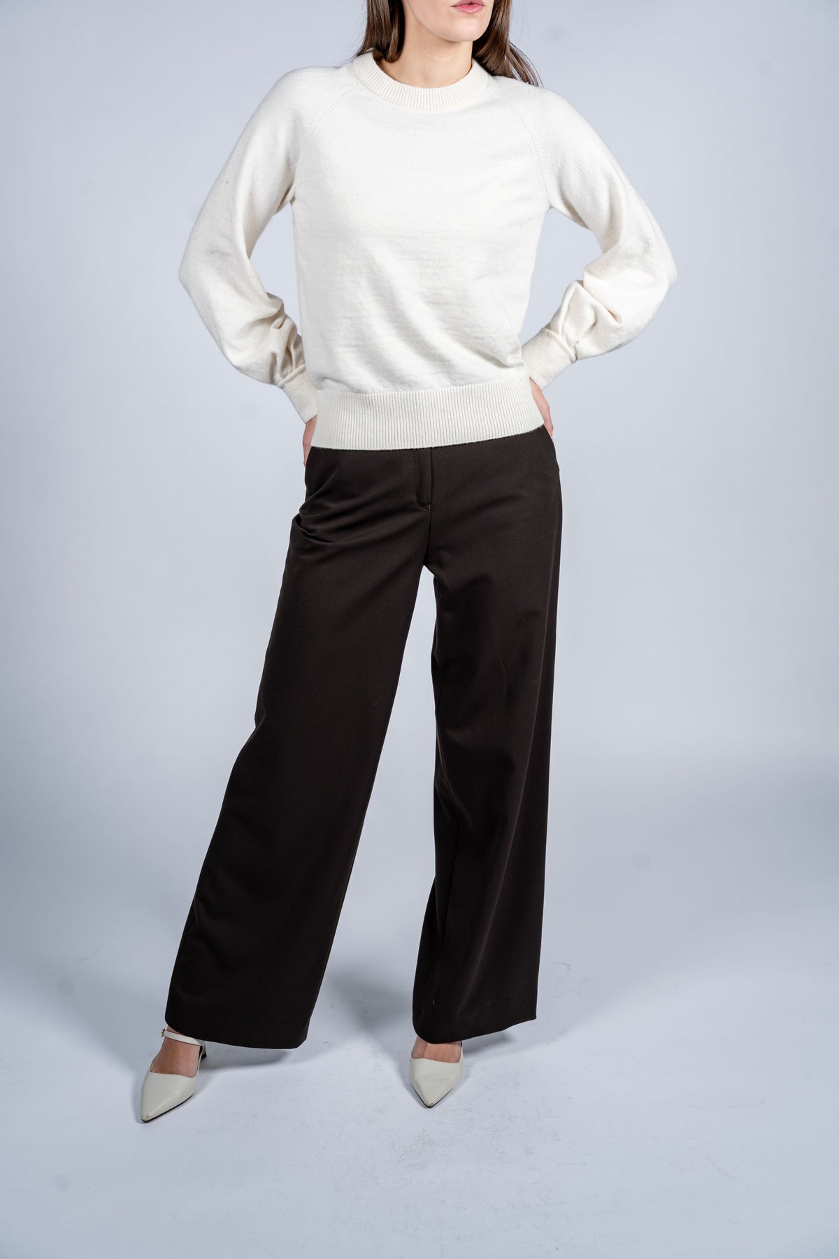 Jumper With Pearl Button
