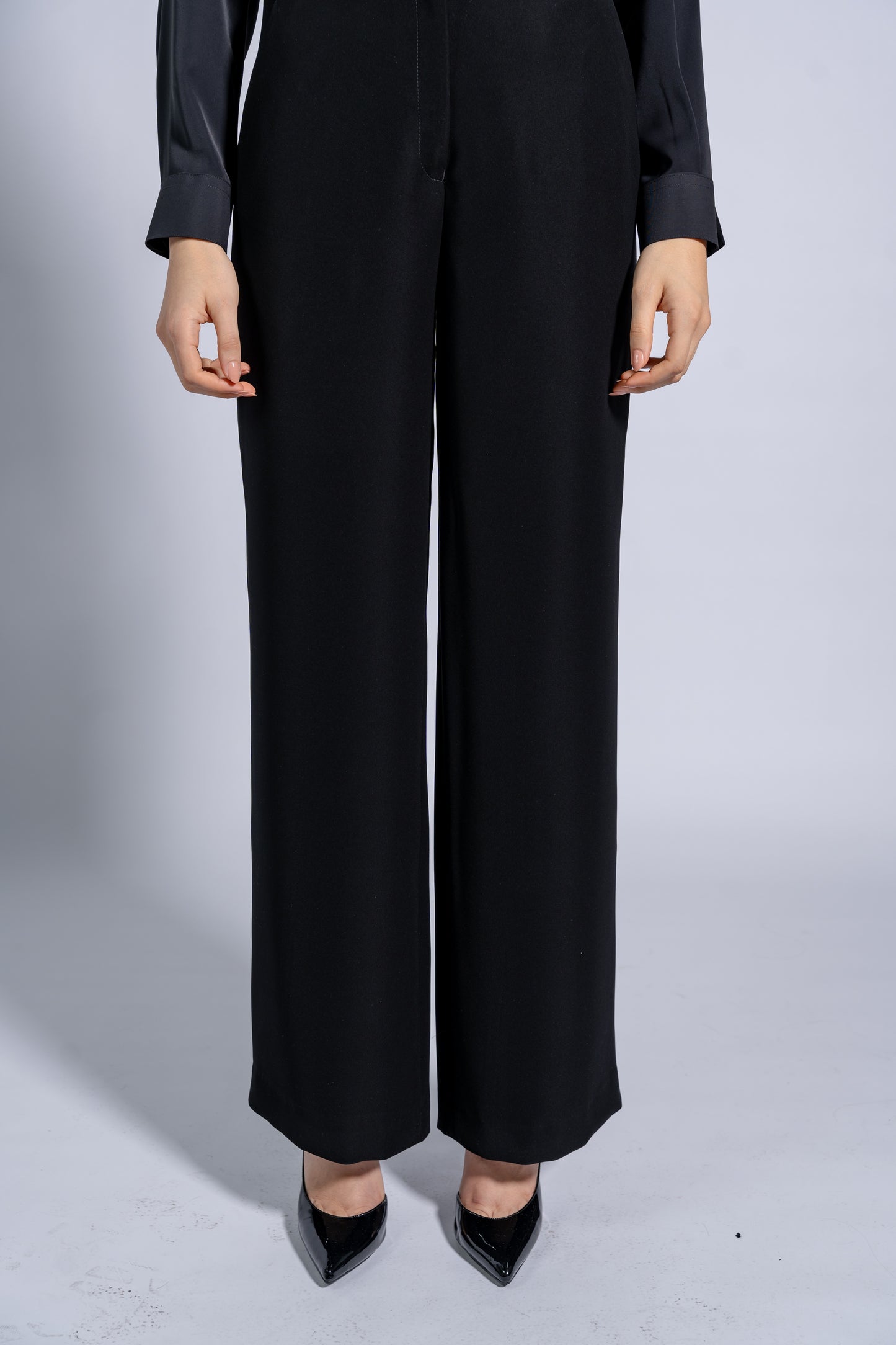 High Rise Wide Leg Trousers