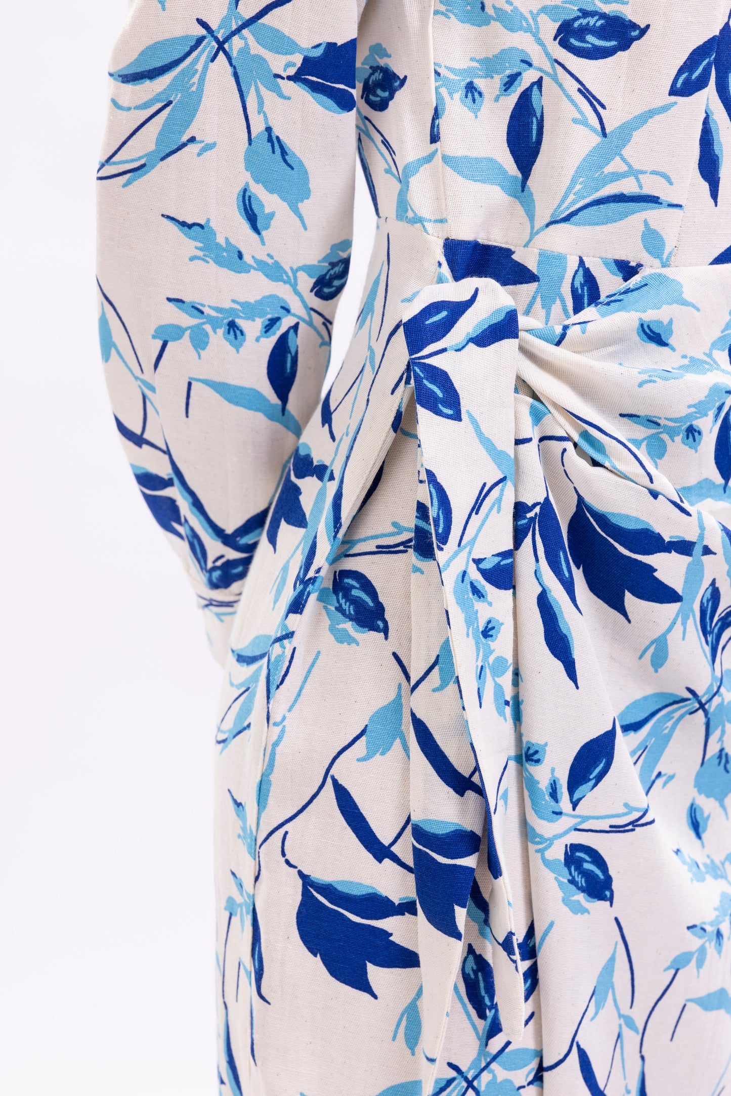 Shirt Dress Hidden Buttons With front Side Tie