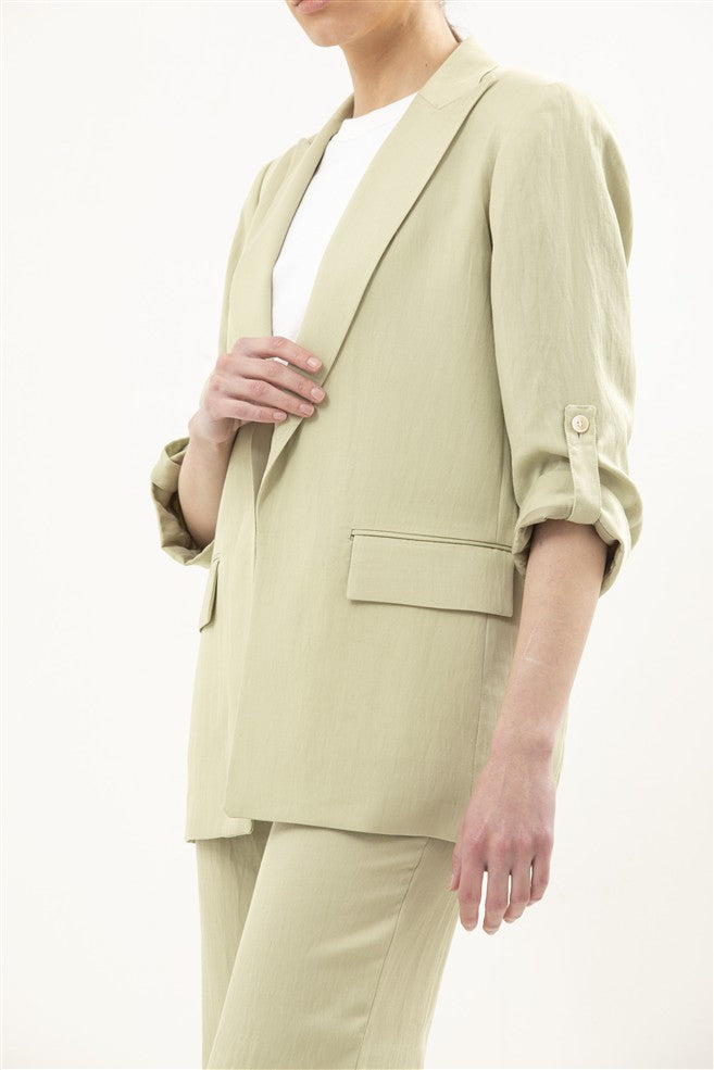 Rolled Up Sleeves Blazer