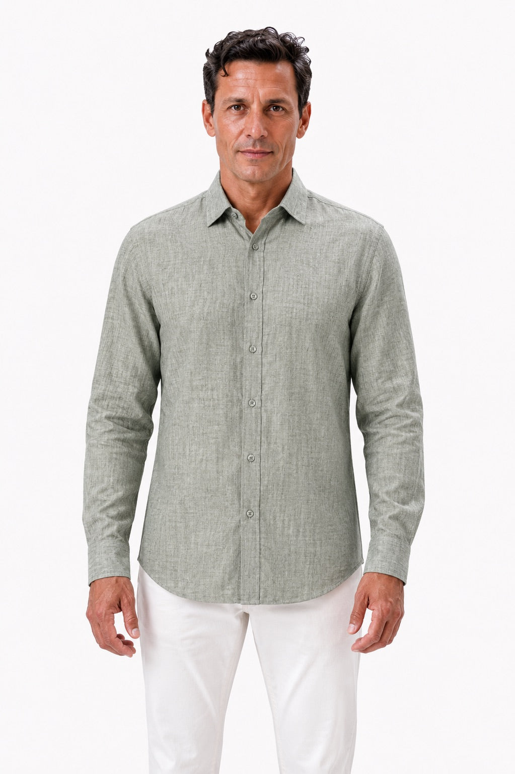 100% Linen Shirt Modern Fit