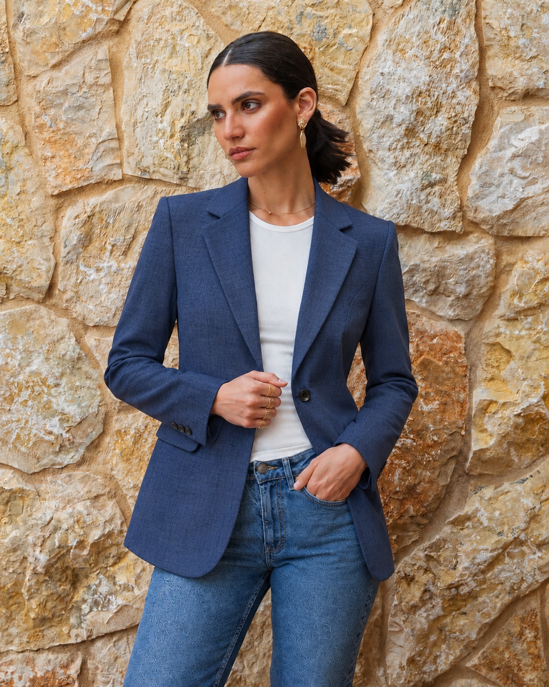 Formal Notch Lapel Blazer