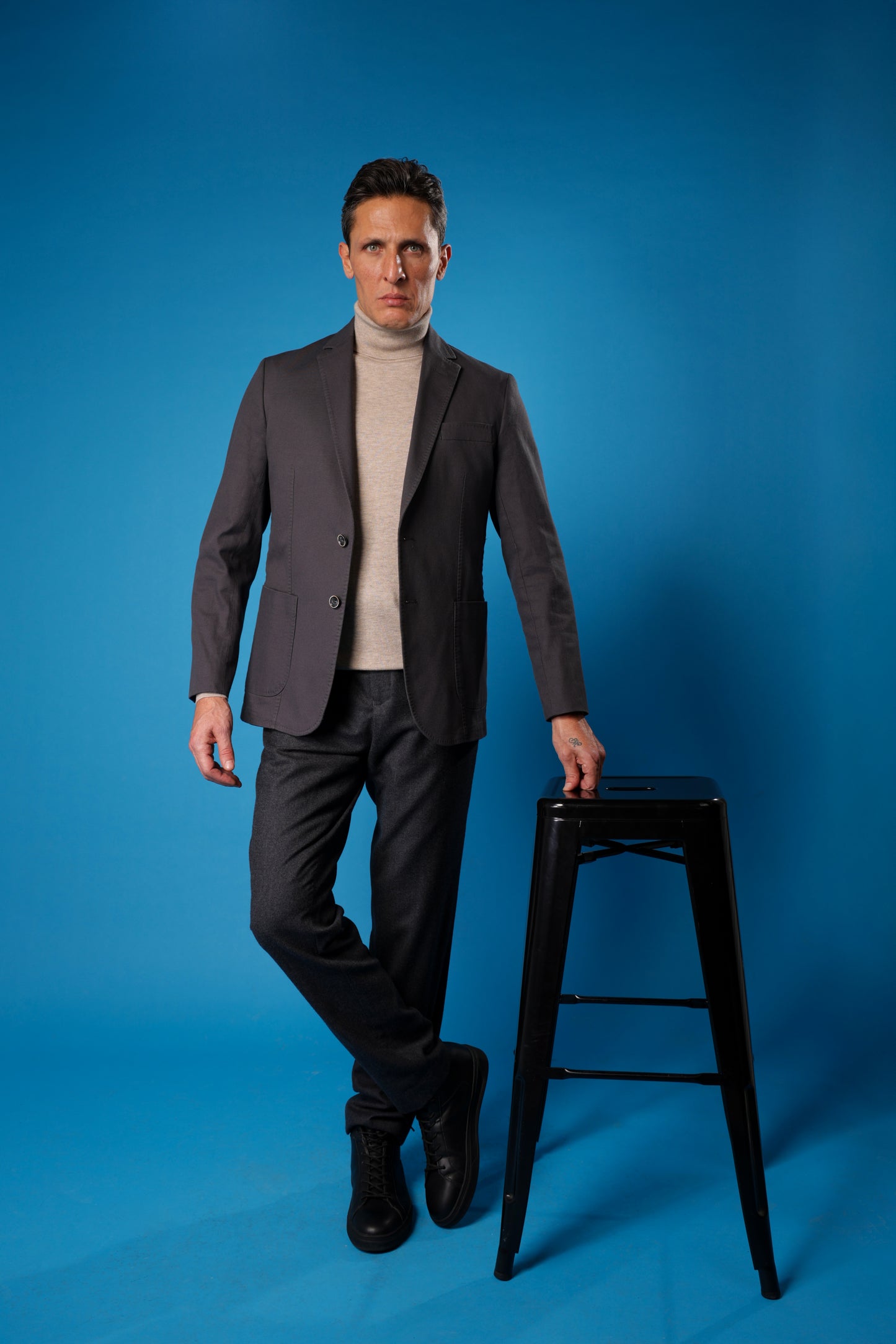 Blazer Cotton Washed Deconstructed