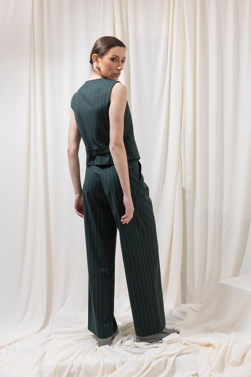 Waistcoat Featuring 4 Front Buttons and Back Belt