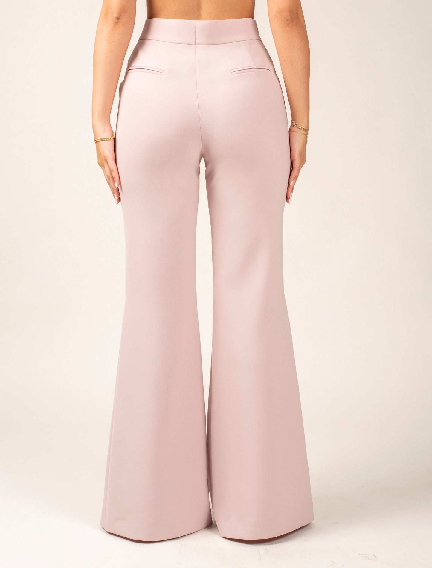 Flared High Waist Trousers