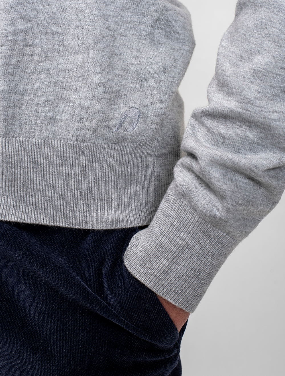 Men Wool Blend Round Neck