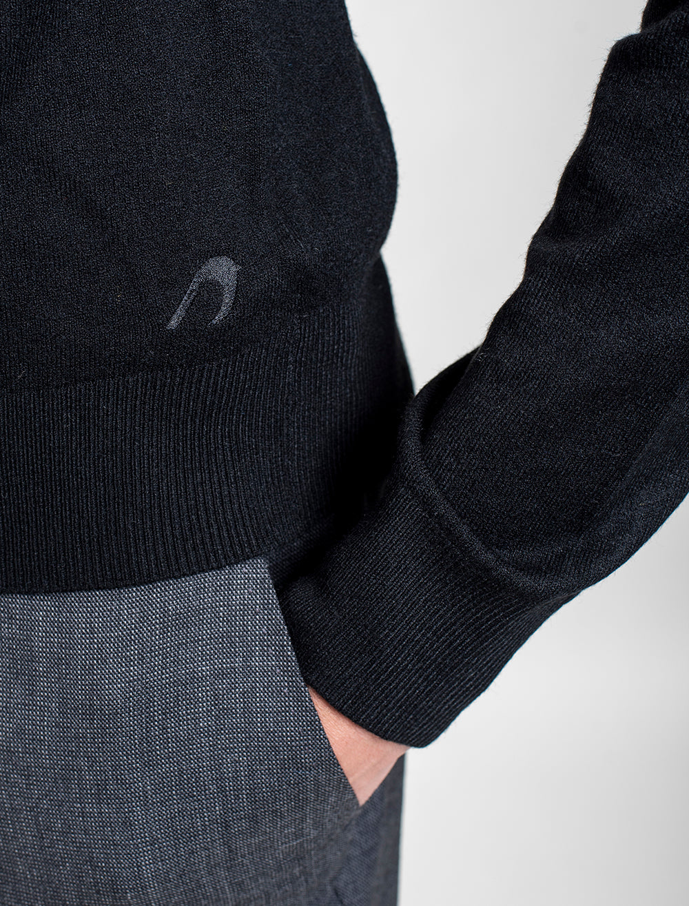 Men Wool Blend Round Neck