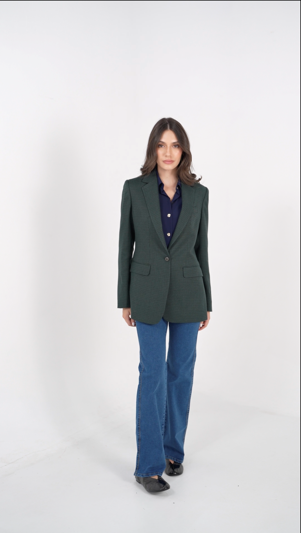Single Breasted, Tailored Longline Blazer