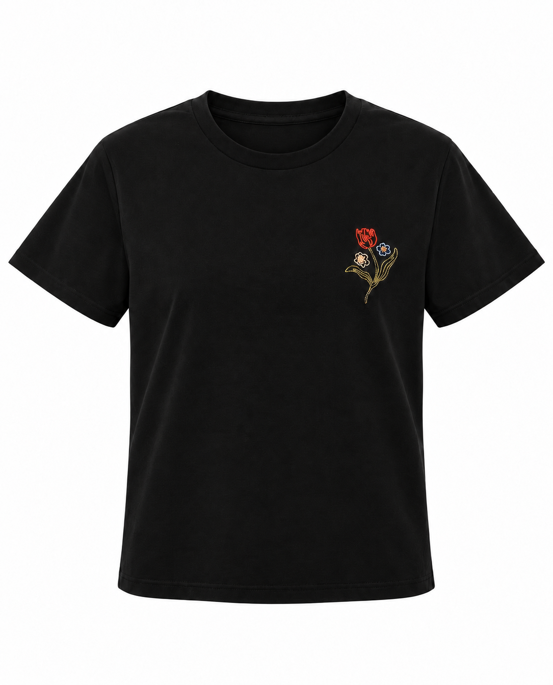 Basic T-Shirt With Embroidery