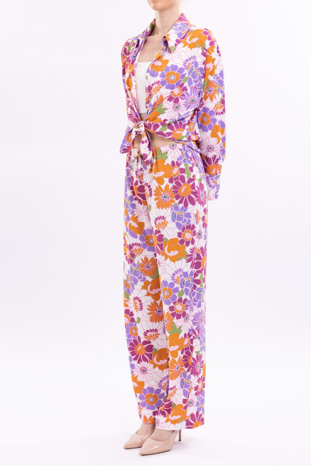 Long Oversized Shirt Featuring Wide Cuffs.