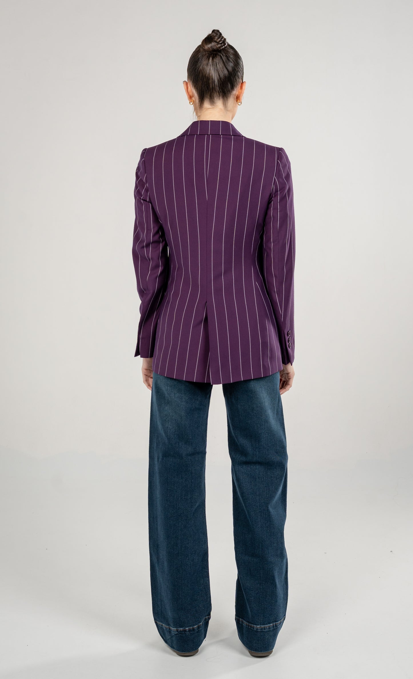 Double Breasted Blazer With Front Flaps