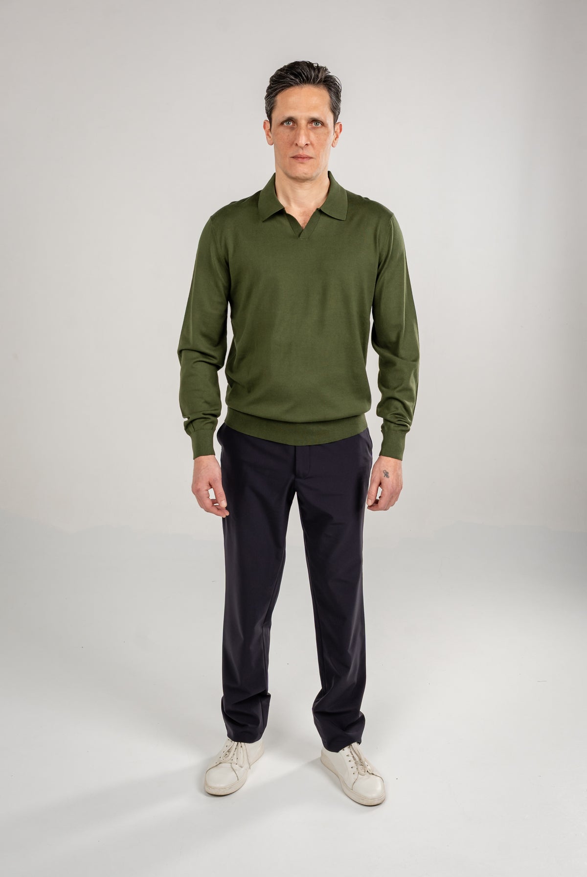 Polo Knit V-Neck