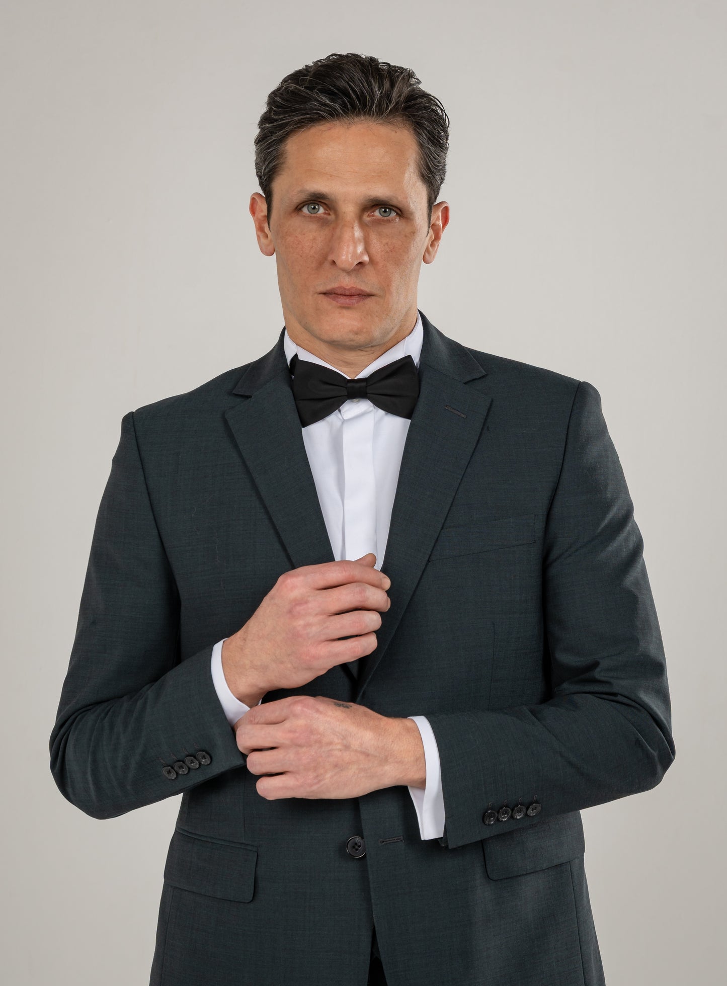 Single Breasted Suit Blazer Notch Lapel