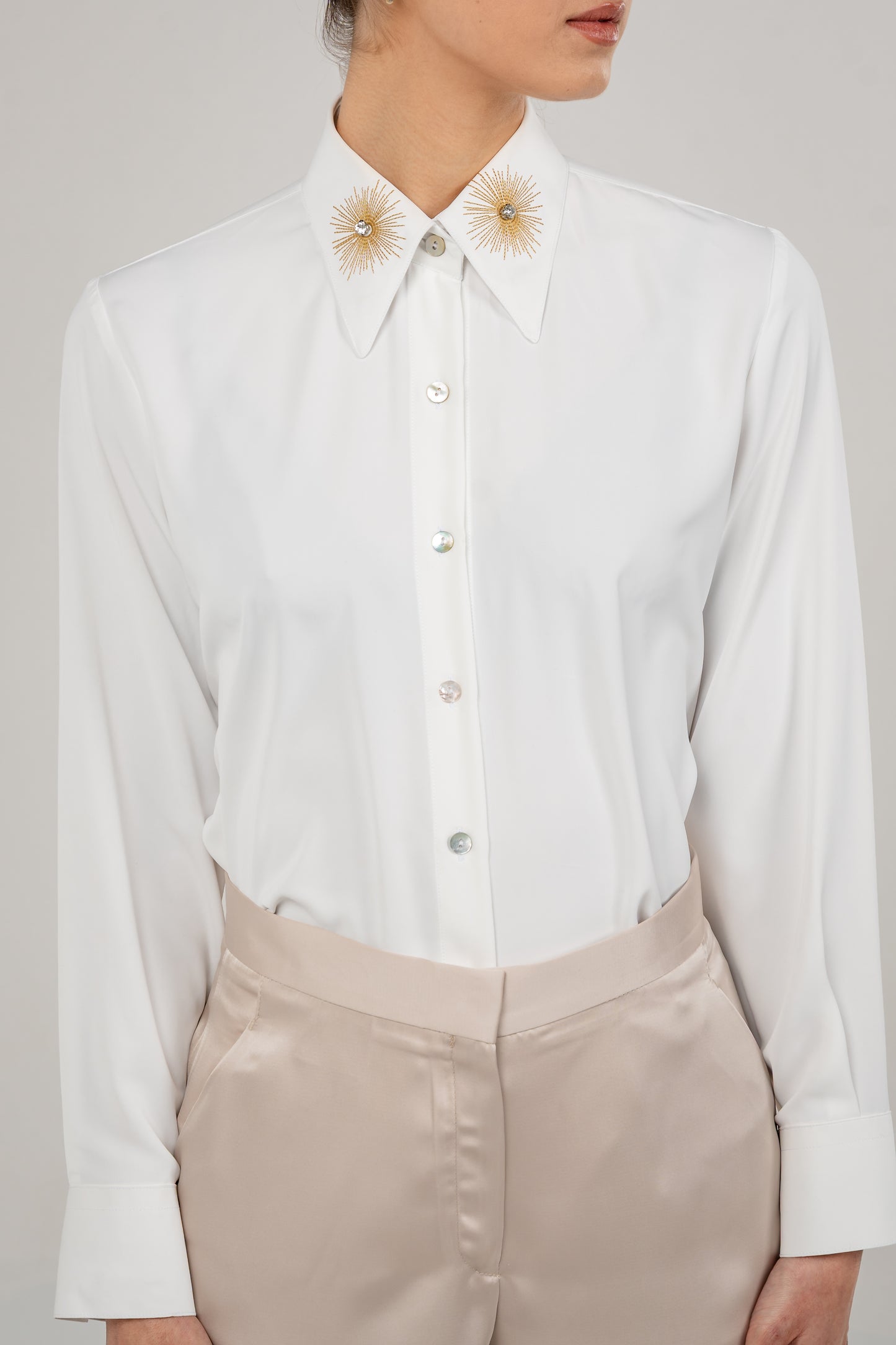 Rays Embroidered Regular Shirt