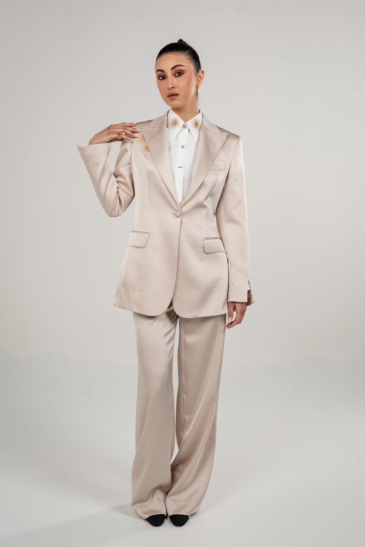 High Rise Wide Leg Trousers