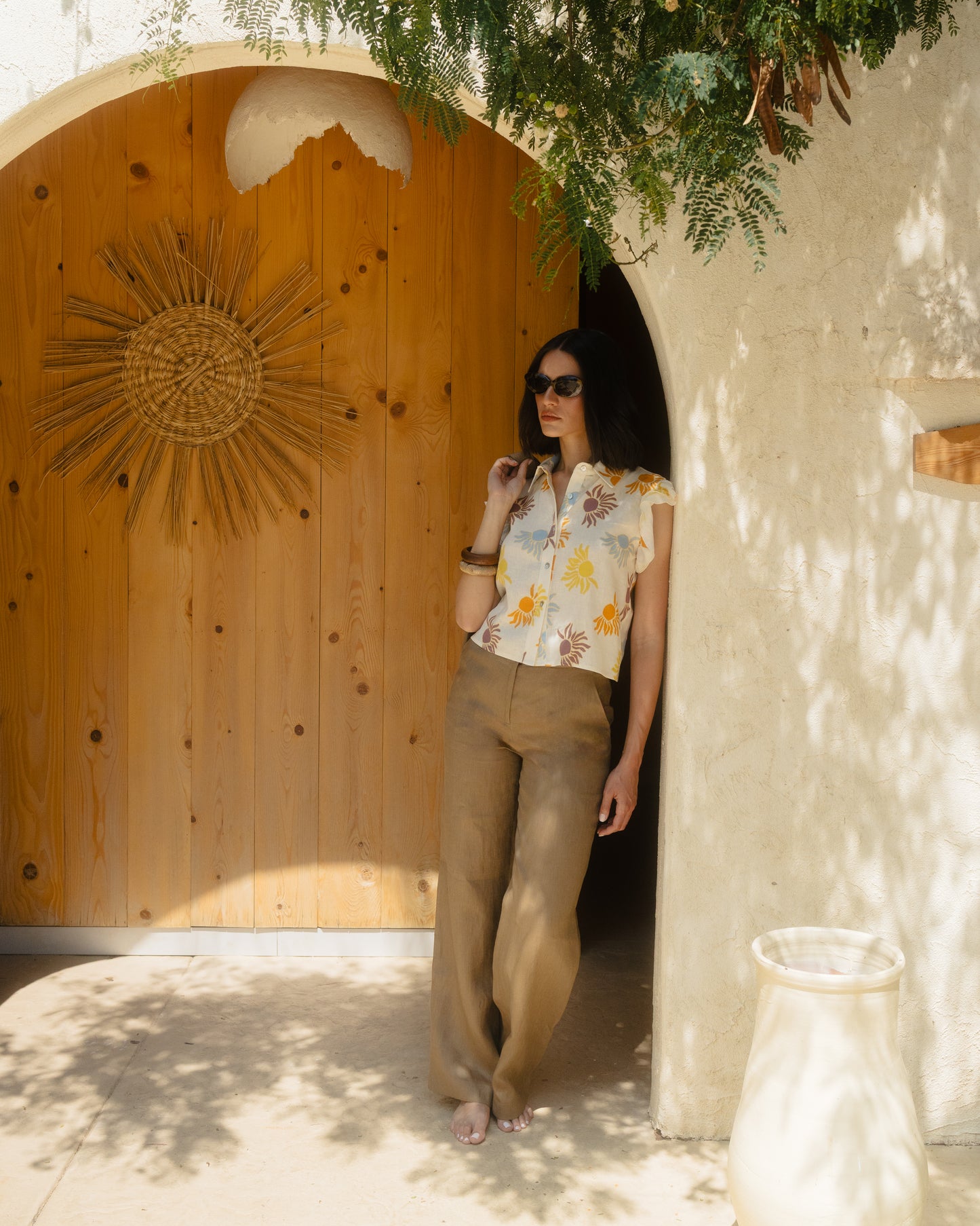 High Rise Wide Leg Trousers
