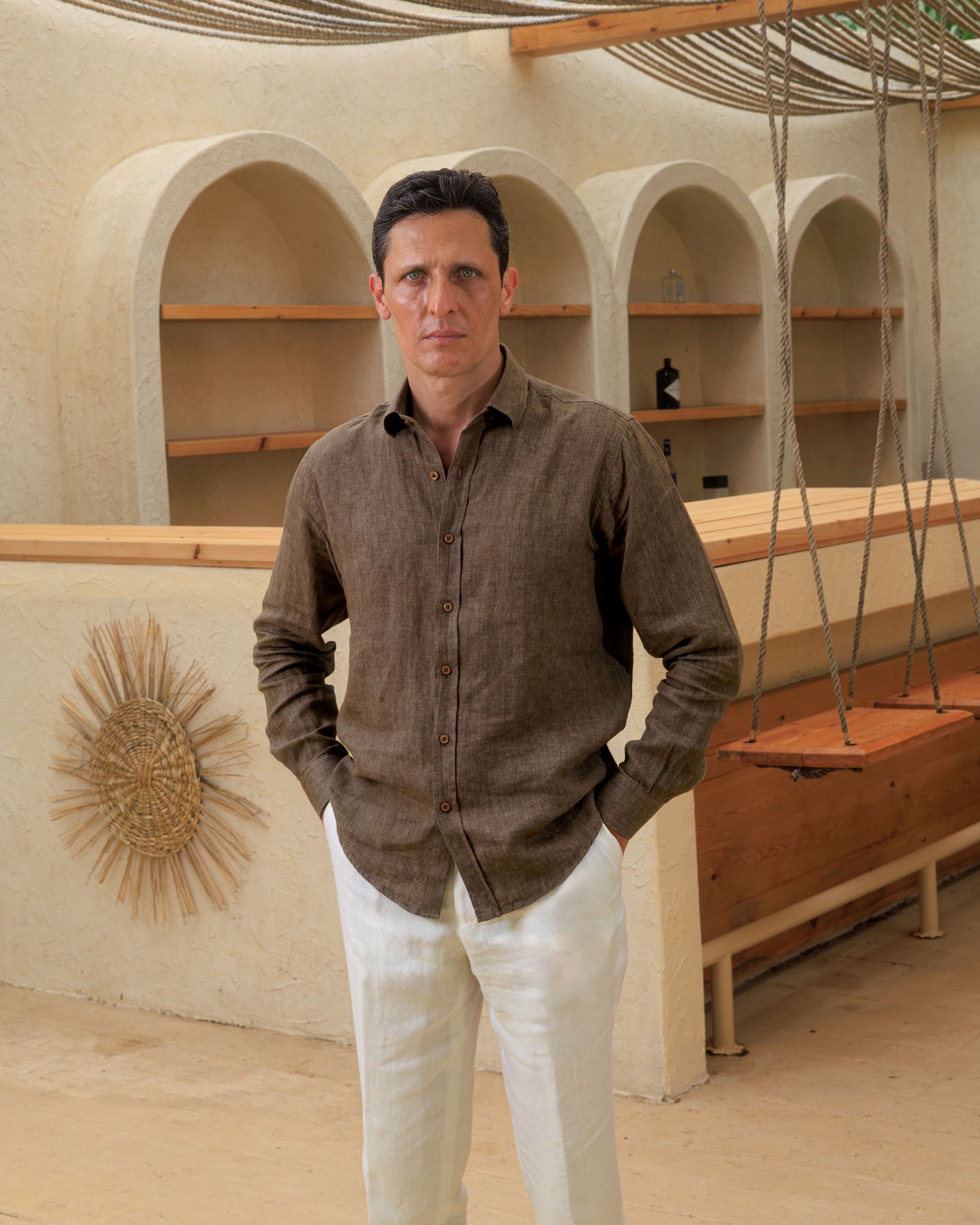 100% Linen Shirt Modern Fit