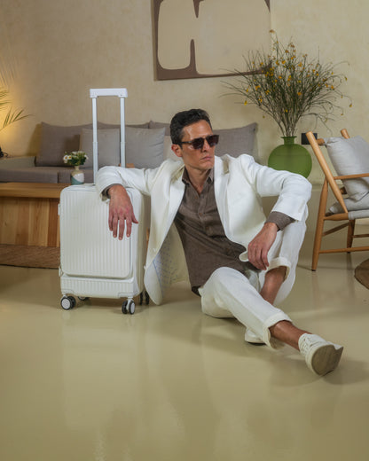 Single Breasted Half Lining Linen Blazer