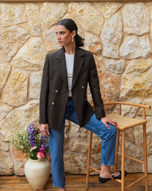 Double Breasted Relaxed Blazer