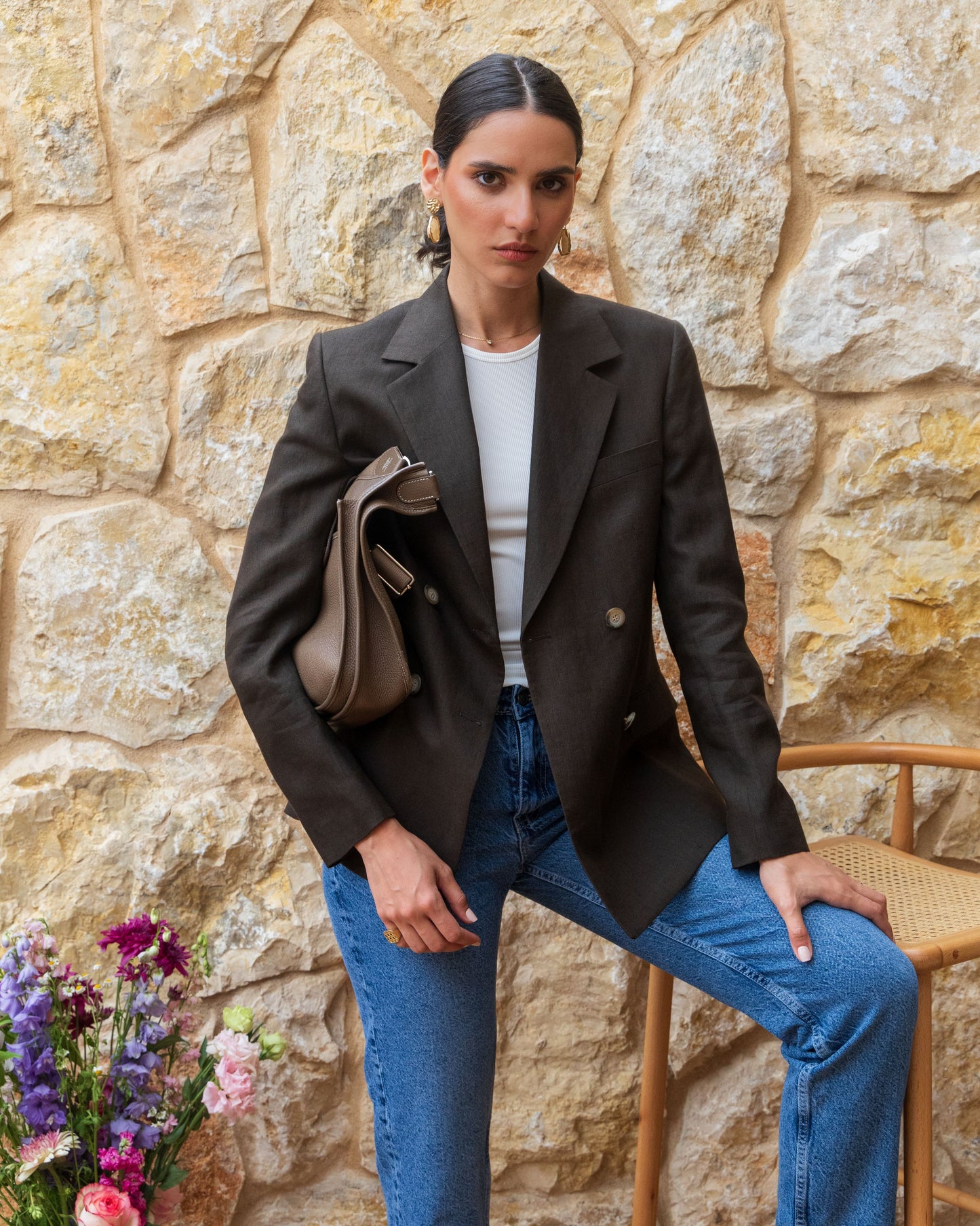 Double Breasted Relaxed Blazer