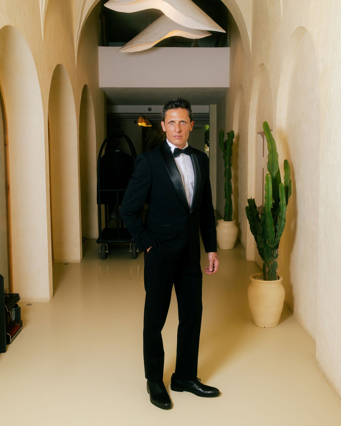 Blazer Suit Col Shawl Stretch Wool Tuxedo