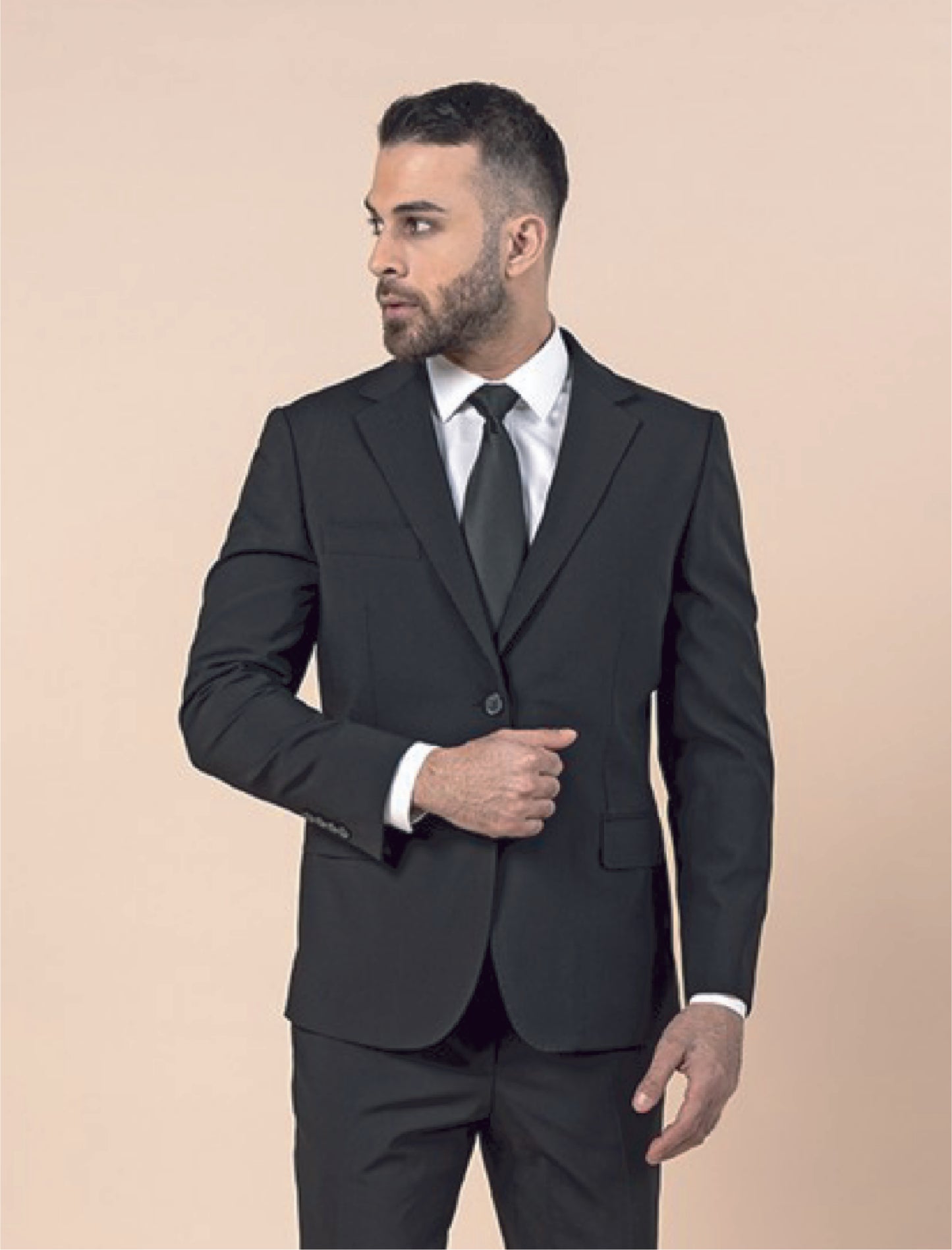 Blazer Suit Notch Lapel Stretch Wool