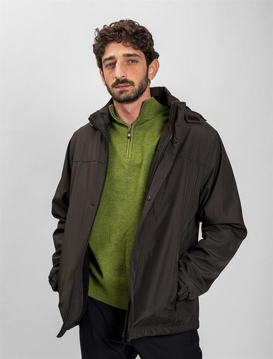 Mid Lenght Removable Hooded Jacket