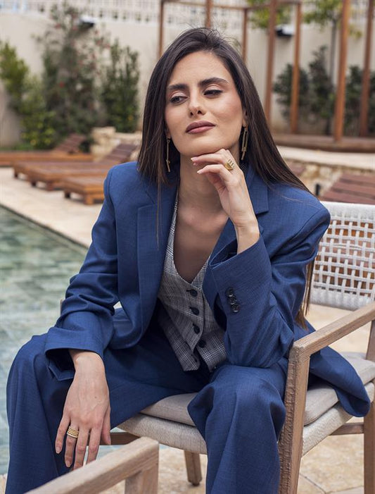 Boyfriend Blazer With Structured Shoulders