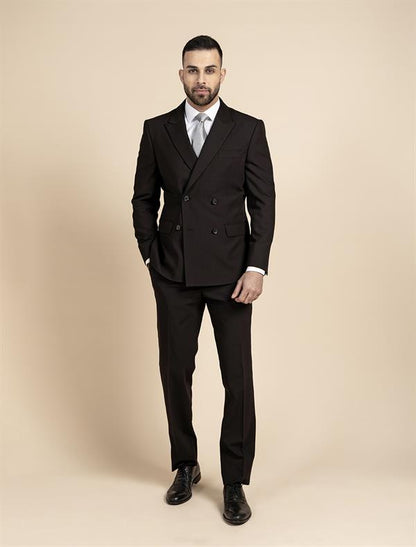 Double Breasted Blazer Peak Lapel