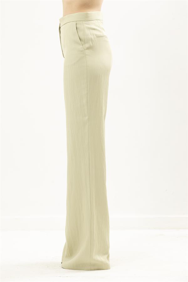 High Waisted, Straight Cut Trousers