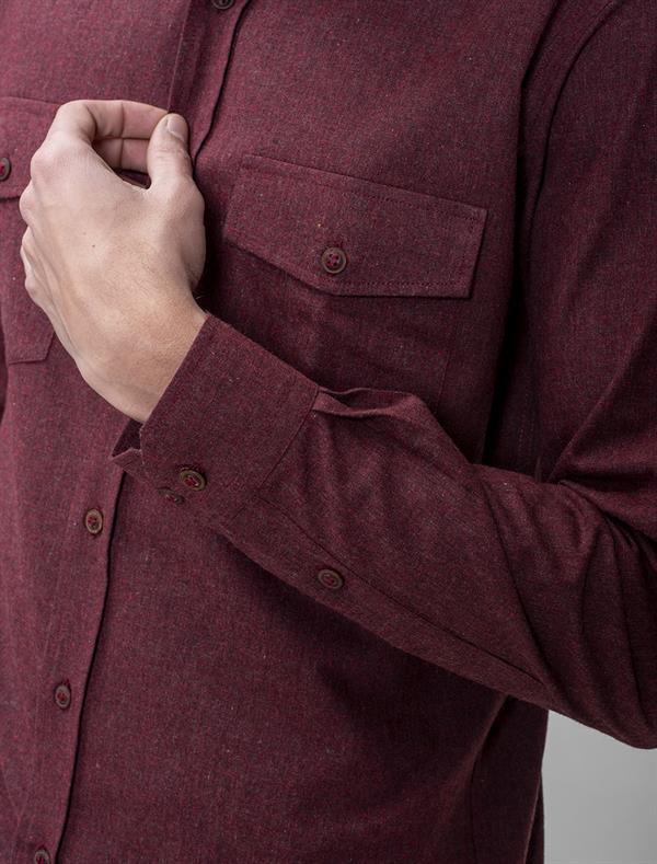 Flannel Cotton Shirt With Two Front Pockets