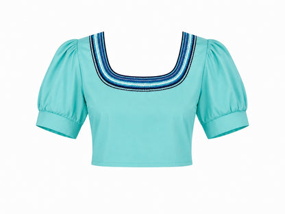 Puffed Sleeves Top