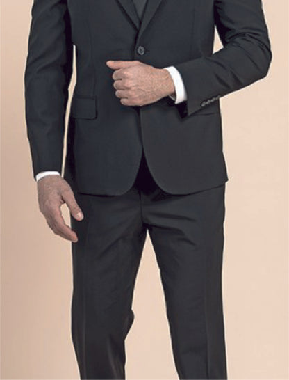 Blazer Suit Notch Lapel Stretch Wool