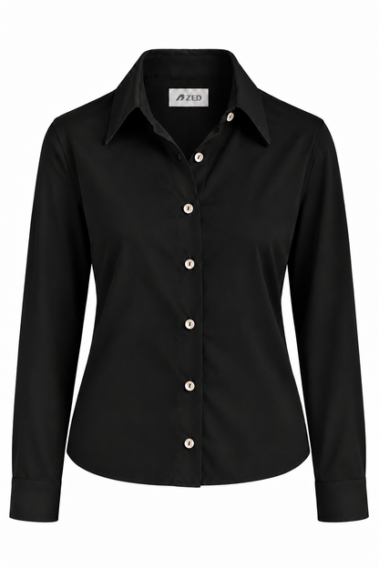 Classic Shirt With Pearl Buttons