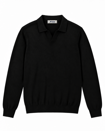 Polo Knit V-Neck