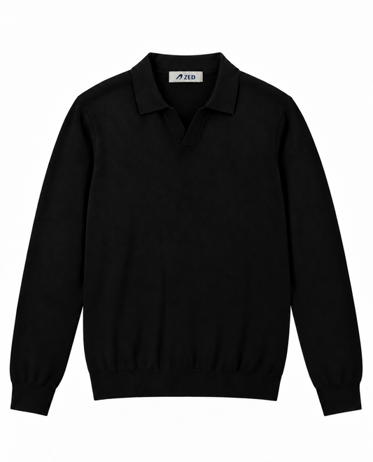 Polo Knit V-Neck