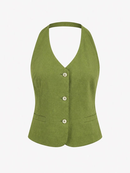 Halter Neck Waistcoat
