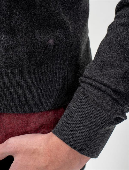 Men Wool Blend Half Zipper