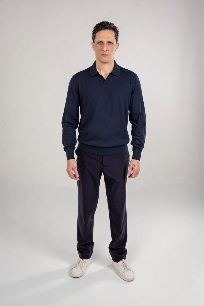 Polo Knit V-Neck