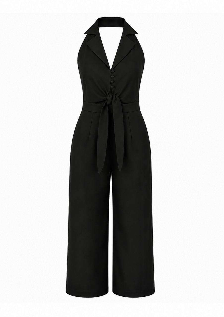 Tie-Front Jumpsuit